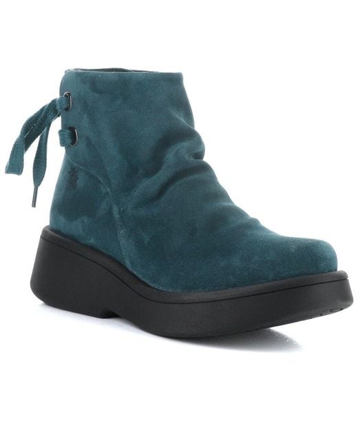 Fly London Blue Mebs Suede Boot