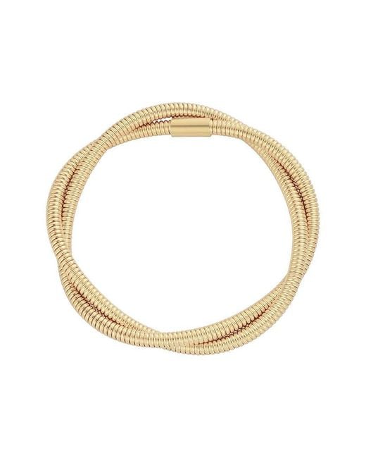 Adornia Metallic Tarnish Resistant 18K Plated Wrap Chord Bracelet