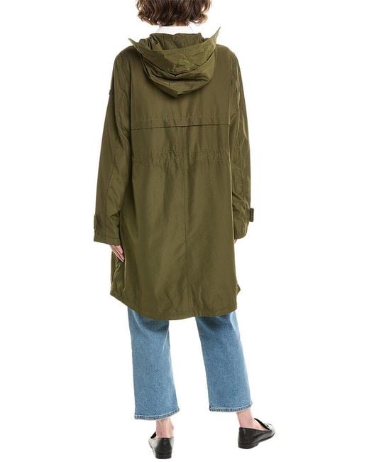 Sam Edelman Green Hooded Transitional Coat