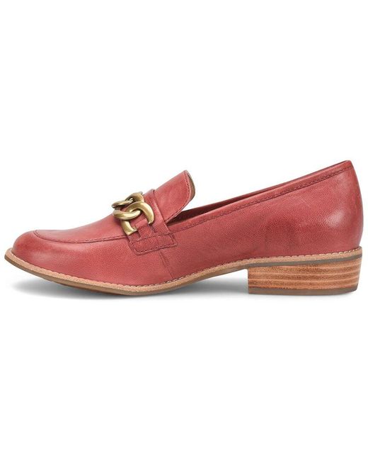 Söfft Red Nevara Leather Loafer
