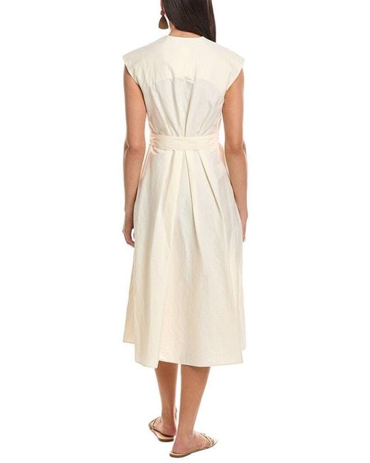Marella Natural Ossola Midi Wrap Dress