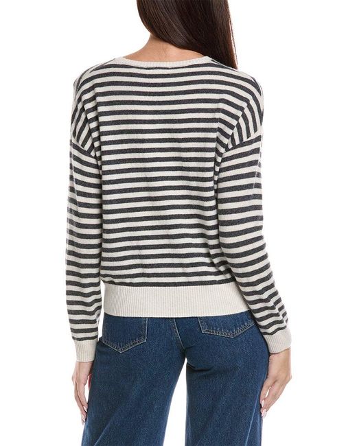 Splendid White Tori Cashmere Sweater