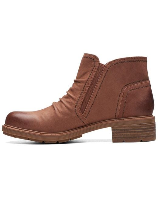 Clarks Brown Hearth Dove Nubuck Ankle Boot