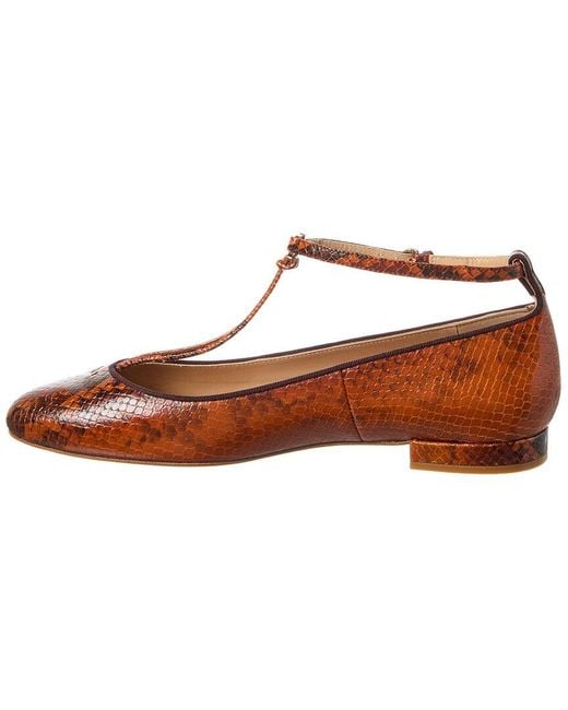 Ulla Johnson Brown Leather Slingback Flat