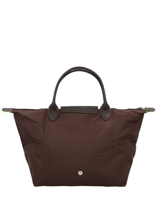 Longchamp Brown Le Pliage Medium Canvas Handbag
