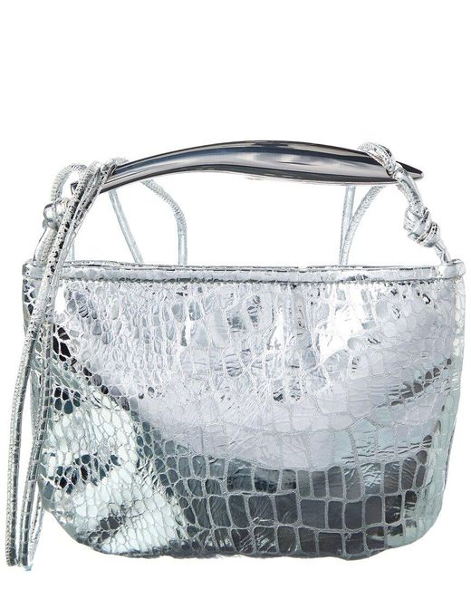 Walter Baker Metallic Hazel Mini Leather Hobo Bag