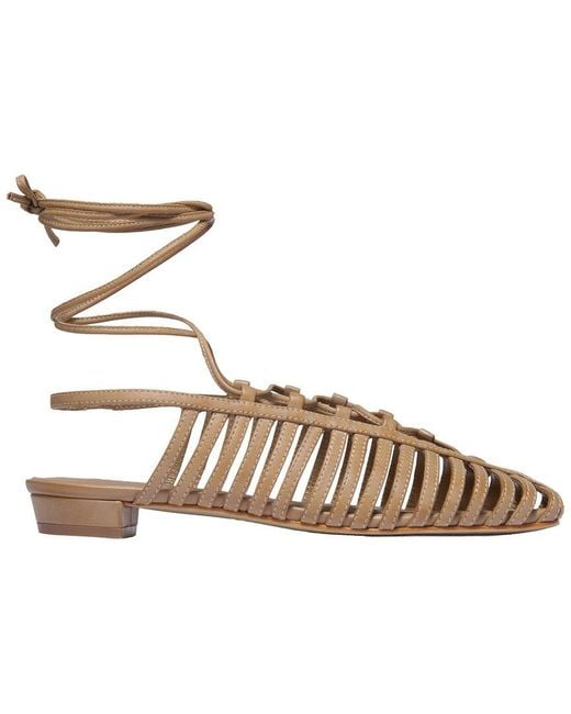 Bernardo Metallic Geneva Leather Flat