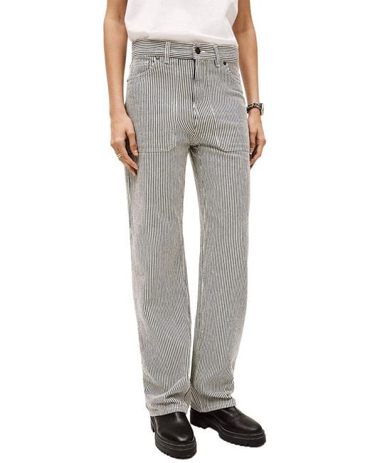 Ba&sh Gray Pantalon Carpenter Trouser