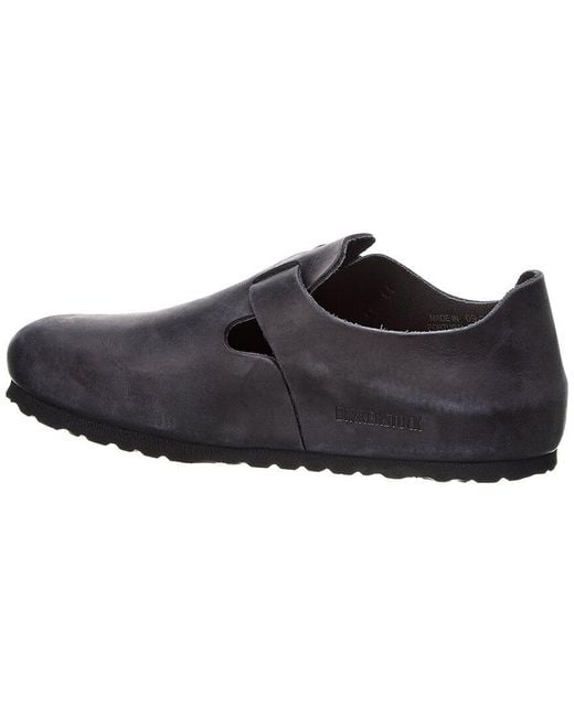 Birkenstock Black London Oiled Leather Clog