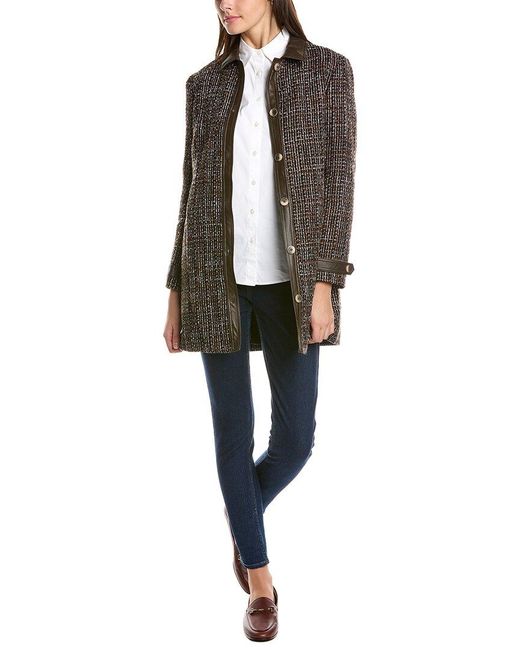 J.McLaughlin Tweed Malin Jacket in Brown Lyst