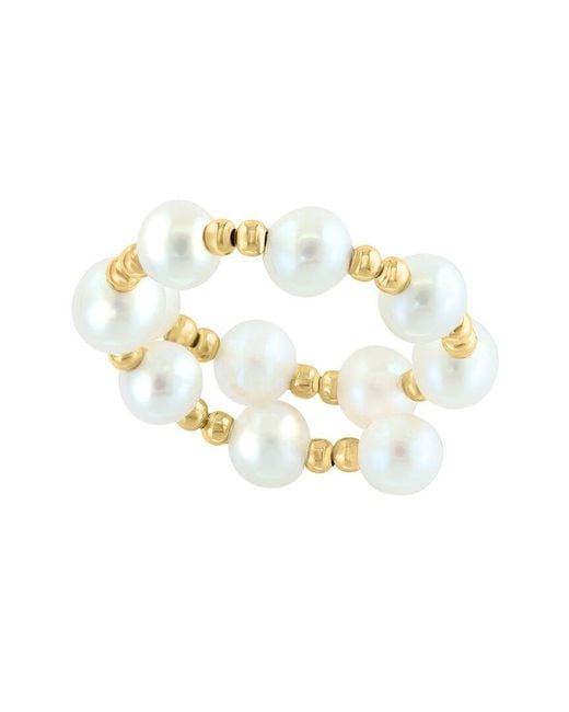Effy Fine Jewelry Metallic 14K 4.5Mm Pearl Ring