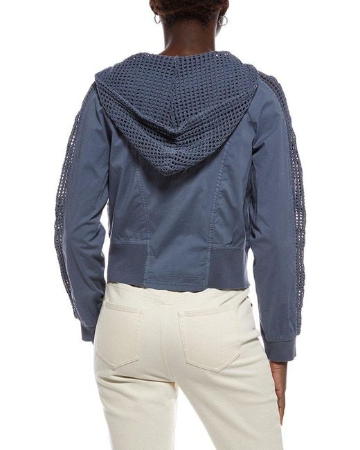 XCVI Blue Gillian Bomber Jacket