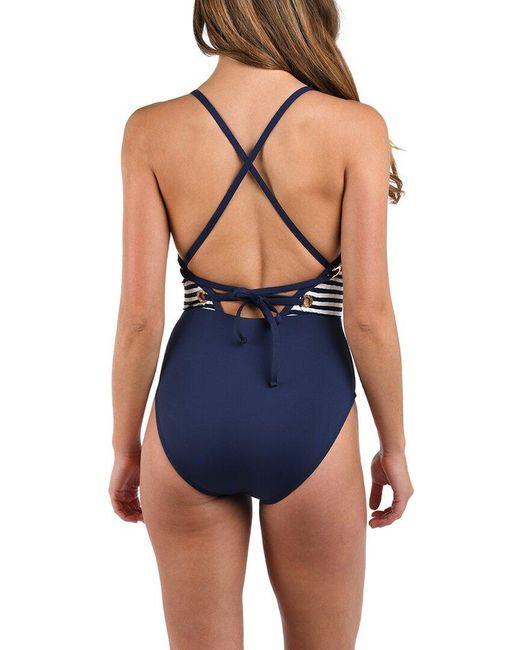 La Blanca Blue One-Piece