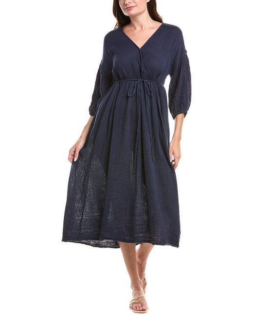 Michael Stars Blue Giedre Midi Dress