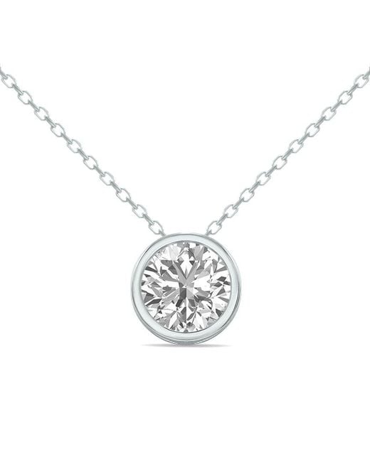 Lab Grown Diamonds White 14K 0.75 Ct. Tw. Lab Grown Diamond Necklace