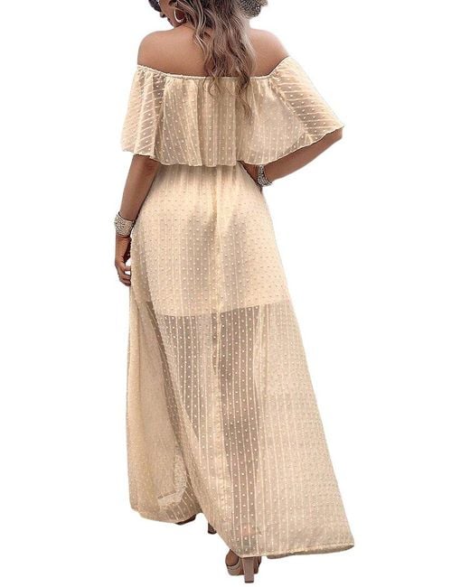 Luna Tuccini Natural Maxi Dress