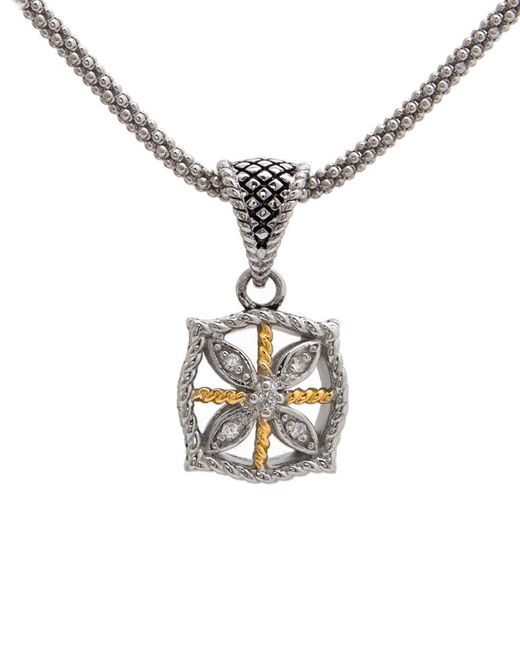 Andrea Candela Metallic Andrea Candela Andrea Ii 18K & 0.04 Ct. Tw. Diamond Necklace
