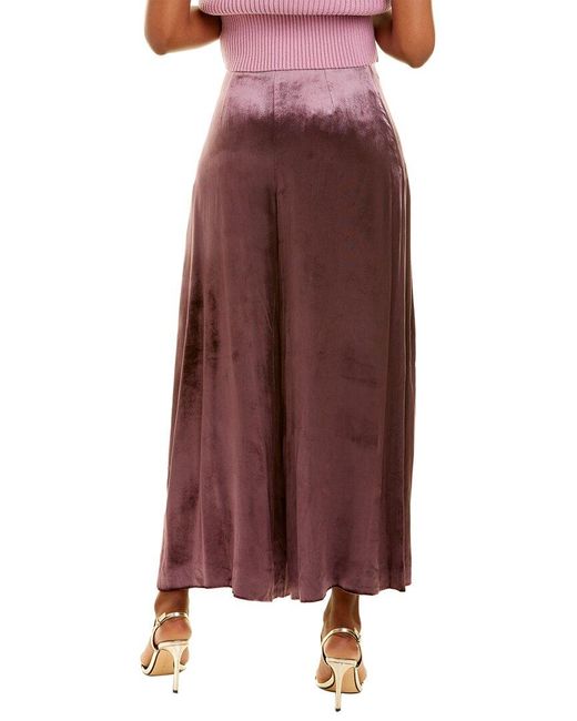 Temperley London Brown Breeze Silk-blend Trouser