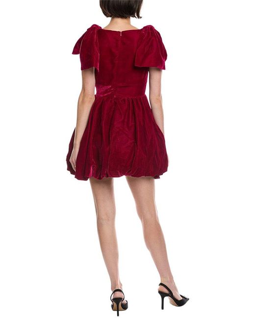 Fate Red Velvet Cocktail Dress