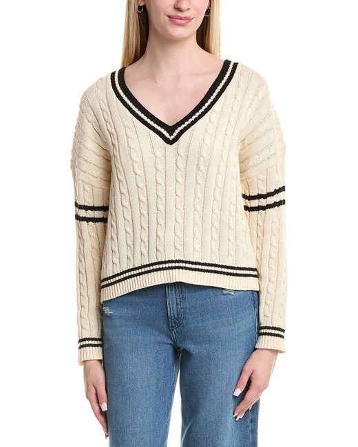 Lea & Viola Blue Cable Sweater