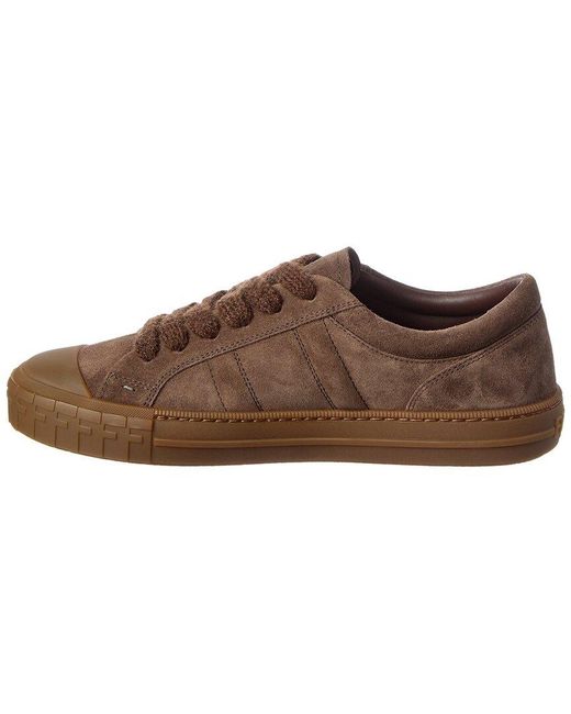 Fendi Brown Suede Sneaker for men