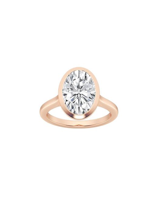 Lab Grown Diamonds White 14k Rose Gold 5.00 Ct. Tw. Lab-grown Diamond Solitaire Ring