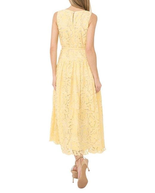 Ted Baker Yellow Meli Cutwork Lace Maxi Dress