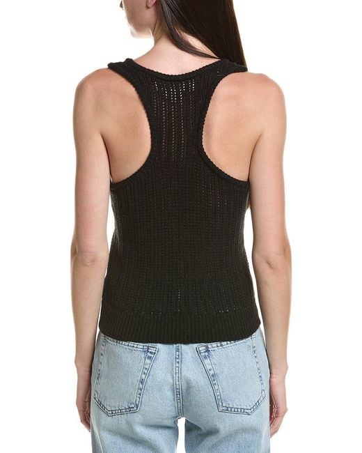 Saltwater Luxe Black Wool-Blend Tank Sweater