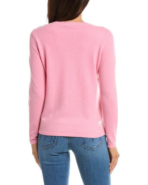 J.McLaughlin Pink Shield Cashmere Sweater