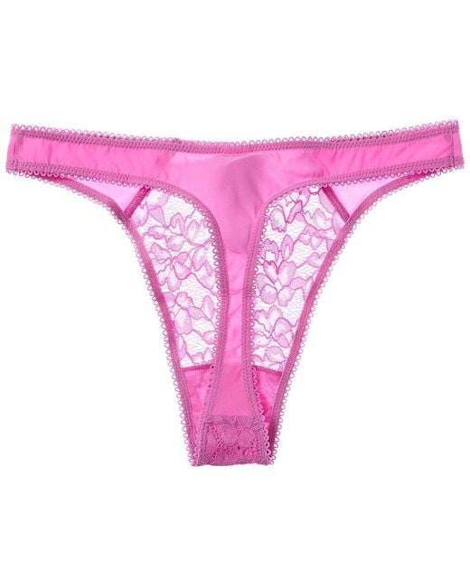 Wolford Pink Straight Laced Thong