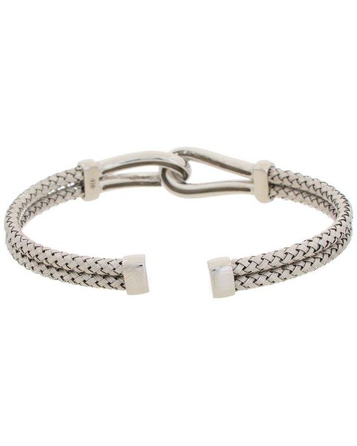Meshmerise Metallic 18K Over 0.1 Ct. Tw. Diamond Mesh Bangle