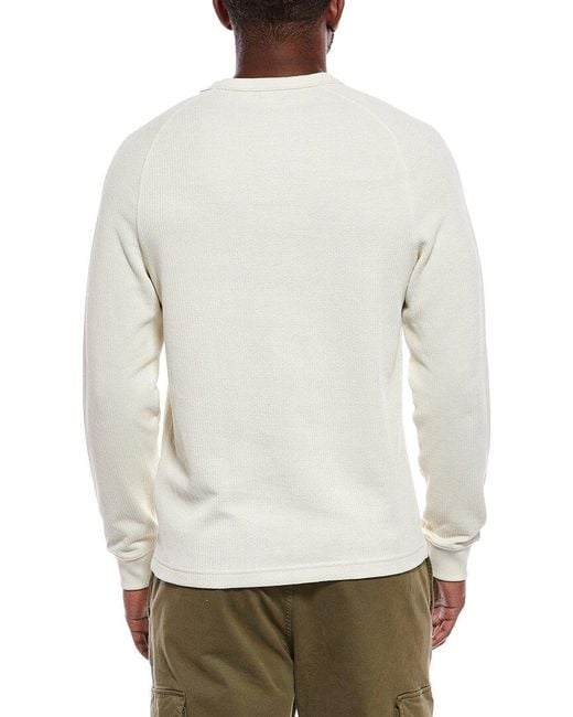 Madewell White Thermal Long Sleeve T-Shirt for men
