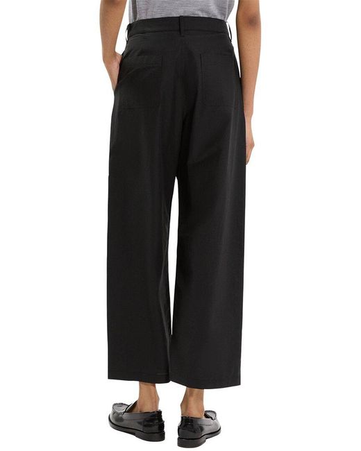 Theory Black Crop Pant