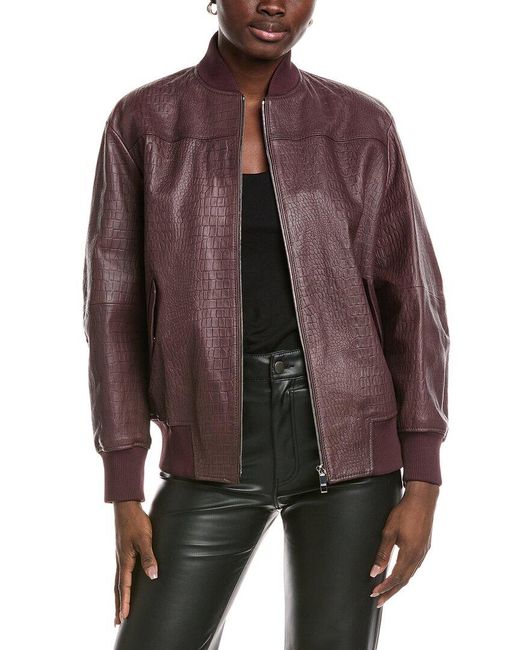 Boss Brown Leather Jacket