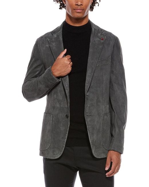 Isaia Black Blazer for men