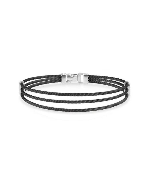 Alor Noir Stainless Steel Cable Bracelet Lyst UK