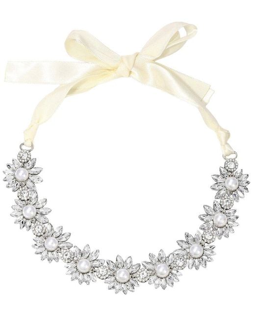 Eye Candy LA Metallic Ribbon Statement Necklace