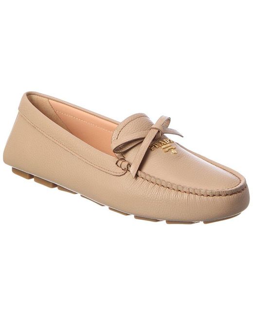Prada Natural Leather Loafer