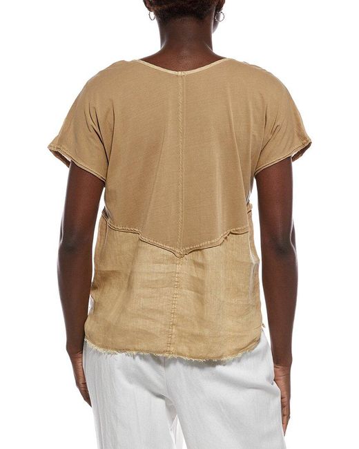 XCVI White Rian Linen Top