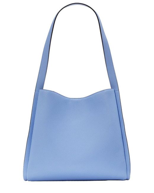 Kate Spade Blue Knott Large Leather Shoulder Bag