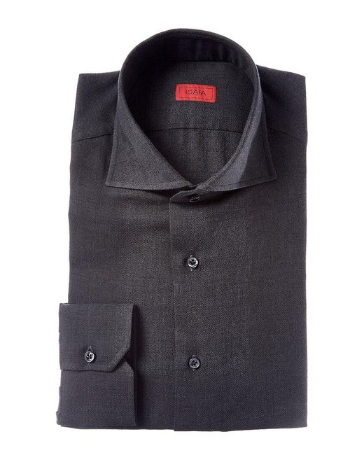 Isaia Blue Mix Dress Shirt for men