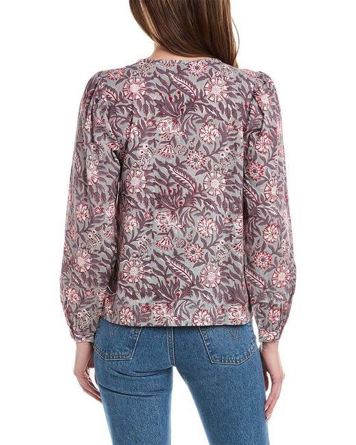Lilla P Red Full Sleeve Button-down