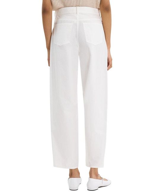Theory White Curve Pant