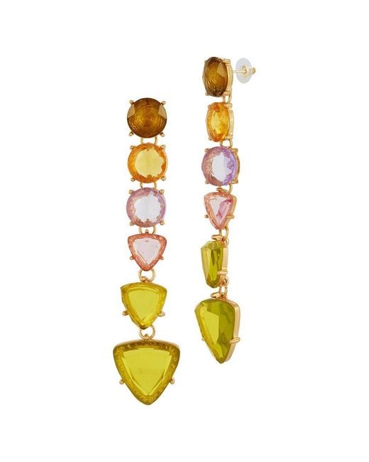Sphera Milano Metallic Plated Cz Earrings