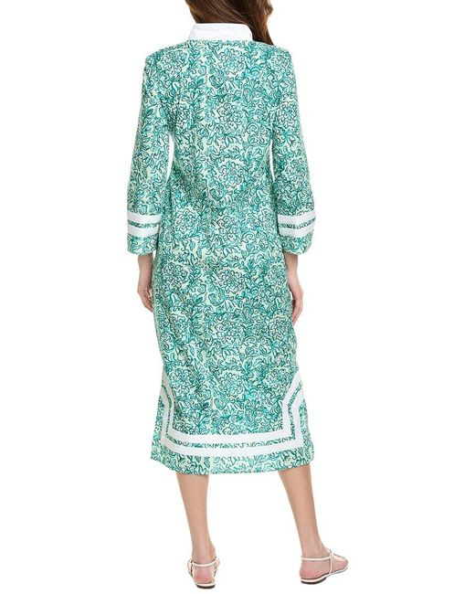 Sail To Sable Green Tunic Midi Dress
