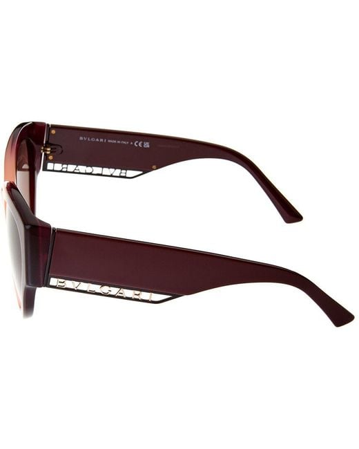BVLGARI Brown Bv8258 55mm Sunglasses