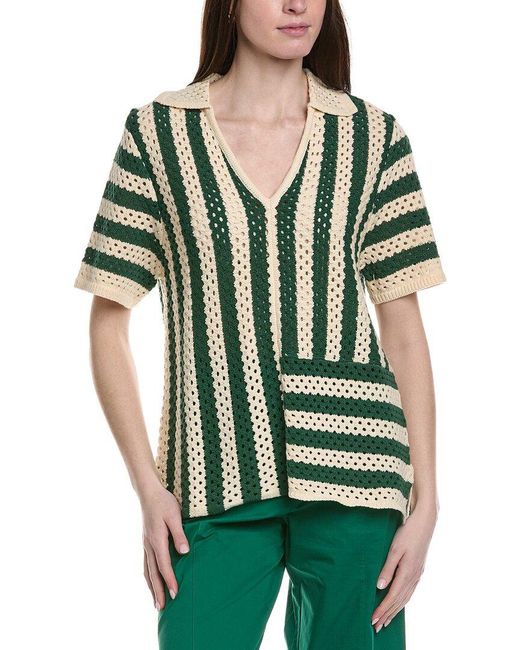 LOST AND WANDER Green La Spieza Top