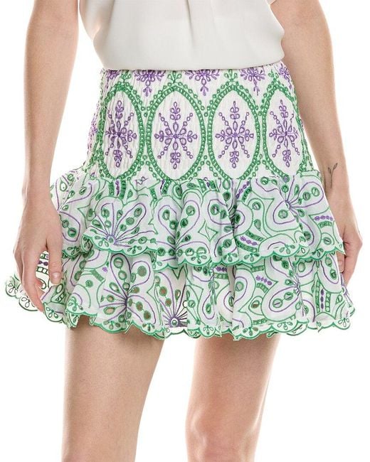 Charo Ruiz Green Noa Mini Skirt