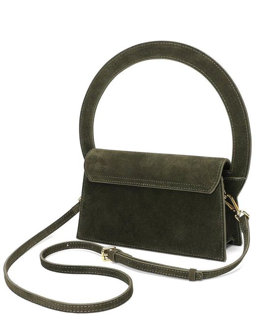 Tiffany & Fred Paris Green Full-Grain Leather Satchel