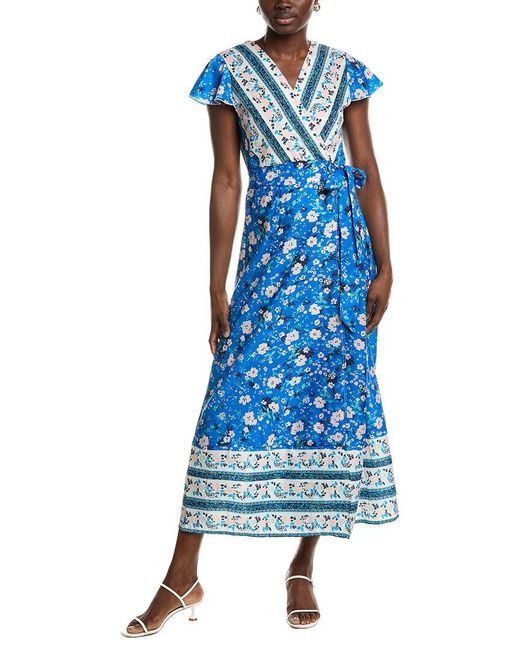 IPPONELLI Blue Wrap Dress